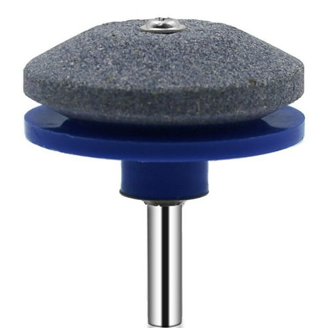 FlyFlise Lawn Mower Blade Sharpener Universal Sharpener Grinder Wheel Stone for Power Drill Hand Drill 1/4 Inch Shank