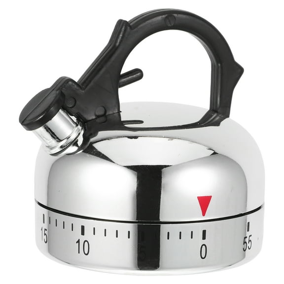 Pretyzoom Mechanical Kitchen Gadget Timer in Silver for Precise Cooking Management