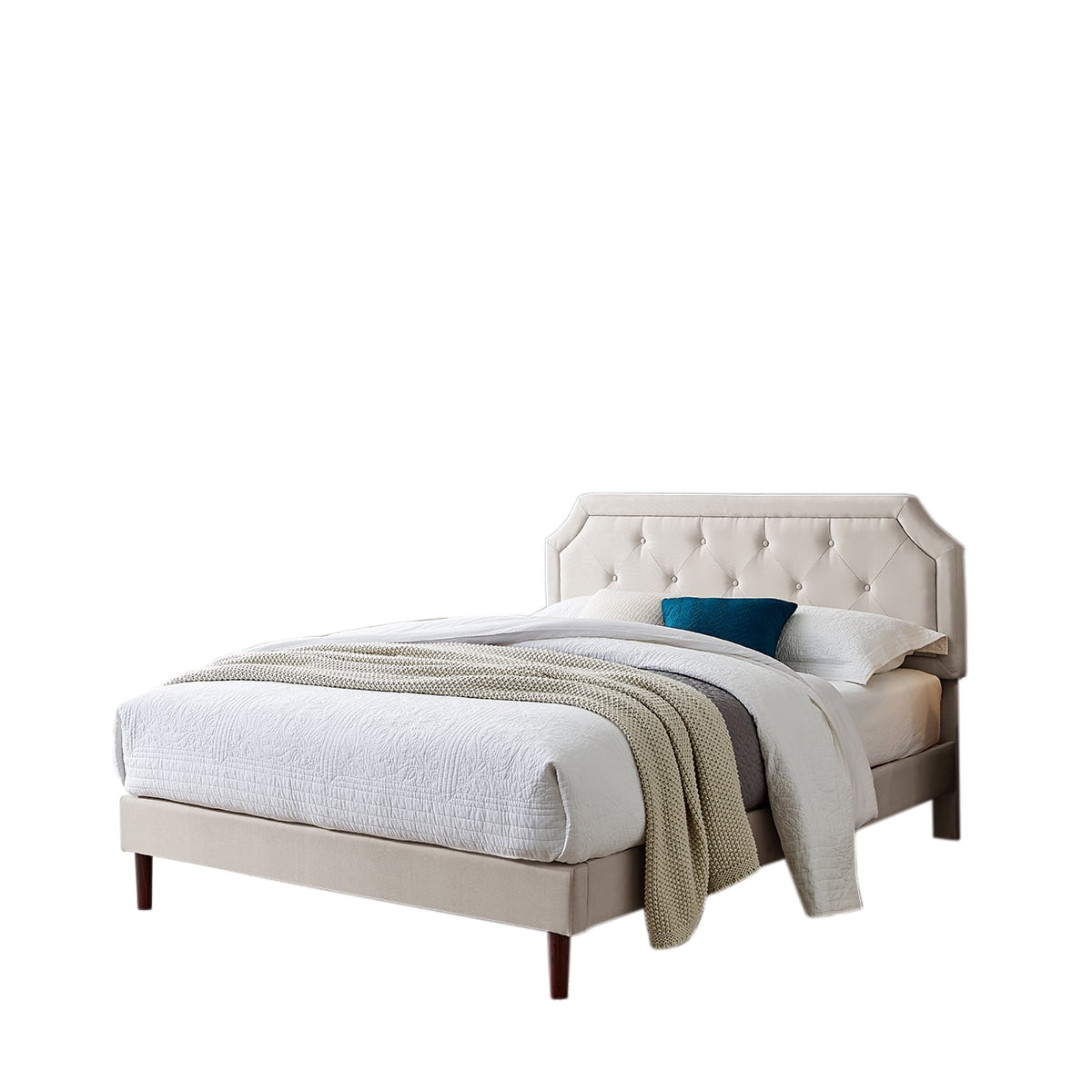 BSHTI KING Size Minimalist Design Style Metal Bed Frame. Featuring Clean Metal Bed Frame perfect for bedroom
