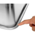 thumbnail image 3 of Stainless Steel Cat Litter Box, Metal Cat Litter Pan, Kitten Litter Box Tray, Non Stick Smooth Surface (17.5" L x 13.5" W x 6" H), 3 of 7