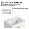 thumbnail image 4 of 2024 New 24 Inch Wall-Mounted Bathroom Vanity with Sink Storage Drawers, Plywood Floating Vanity Wall Mount Bathroom Cabinet, for Garage Small Bathroom Garden Black, 4 of 8
