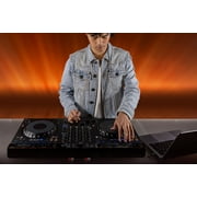 AlphaTheta DDJ-GRV6 4-Channel Performance DJ Controller Bundle with Case, Headphones, and Austin Bazaar Polishing Cloth