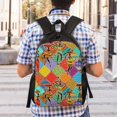 thumbnail image 2 of Geaub dancing african womans ultimate comfort and style: the perfect compact backpack for college, commute, travel, and everyday use, 2 of 2