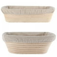 thumbnail image 4 of Oval Bread Banneton Proofing Basket - 10 Inch Baskets Sourdough Brotform Proofing Basket Set Banaton Towel for Baking Oval Proofing for Sourdough Bread Making Starter Jar Kit - Great As A Gift, 4 of 5