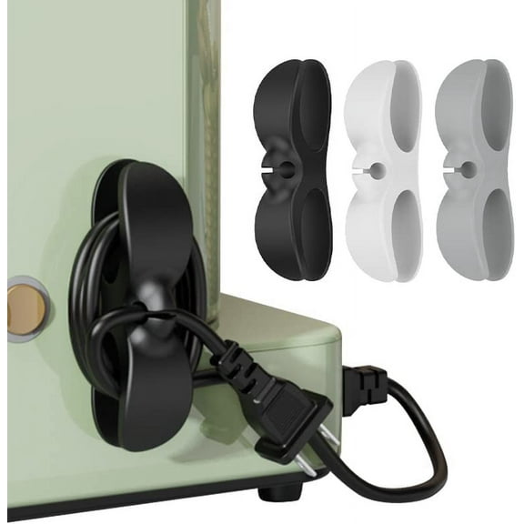 Cord Organizer for Kitchen Appliances Cord Wrapper Holder Cord Winder Organizer Holder Keeper Cable Winder Stick On Mixer, Coffee Maker, Air Fryer and Pressure Cooker 3PCS