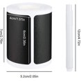 thumbnail image 3 of 150Pcs Waterproof Chalkboard Labels, Reusable Blackboard Stickers for Kitchen Organize with 1 White Chalk Pen,Removable Label Sticker on a Roll for Jars, Scrapbooking(Rectangle ) - -, 3 of 8