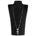 thumbnail image 3 of Las Mujeres De Moda Baño De Plata Larga Cadena Suéter Collar Colgante Yuyangstore collar de plata de cadena larga, 3 of 8