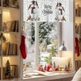 thumbnail image 3 of Winter Snowman Valances for Windows, 54 x 18in, Merry Christmas Bird Snowflake Stars Rod Pocket Kitchen Valance Curtain Light Filtering Window Treatments for Living Room Bedroom, 1 Panel, 3 of 7