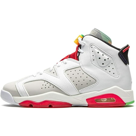 Jordan Kids Shoes Nike 6 Retro Hare GS 384665-062 4.5 Big Kid Neutral Grey/Black-white-tr Rd