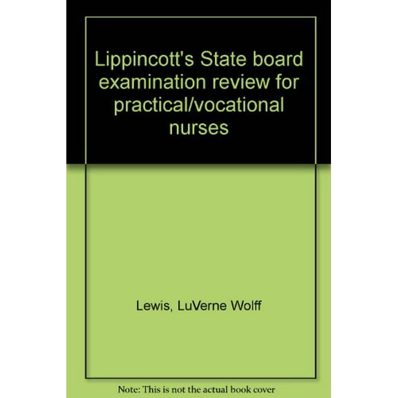 Pre-Owned Lippincott's State board examination review for practical/vocational nurses