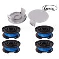 thumbnail image 1 of 6 Pices Bobine De Rechange Pour Dbroussailleuse,compatible Con Avec Ryobi One + Ac14rl3a-18v 24v 40v,coupe-fil Sans Fil Line 11ft,4 Bobines + 2 Capuch, 1 of 5