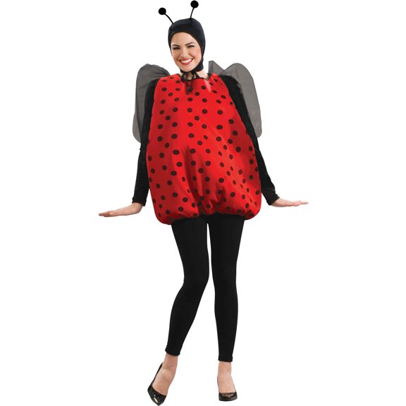 Forum Womens Lady Bug Costume One Size Black/Red