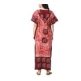 thumbnail image 2 of VINIROH Women Batik Kaftan Cotton Night Suit Night Dress Long Caftan Nighty Maxi, 2 of 2