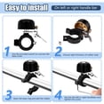 thumbnail image 2 of Greeniant Stainless Steel Mountain Bike Bell Detachable Alarms Antique Biking Part Stylish Replacement Anti-rust Riding Universal Bells Ciclismo, 2 of 6