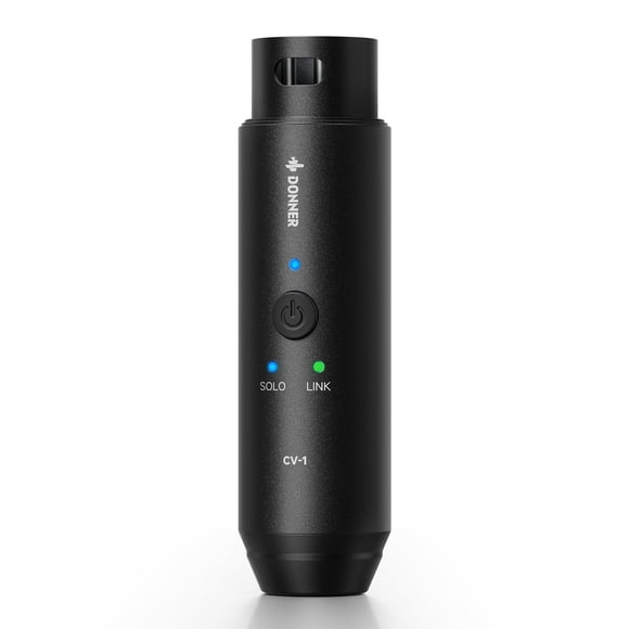 Donner XLR Bluetooth Receiver, Wireless Bluetooth Adapter for Speakers, PA Systems, Audio Mixer, DJ Systems, Bluetooth 5.3, 20 Hours Battery Life (CV