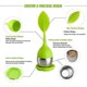 thumbnail image 3 of 2Pcs Tea Infuser, Diffuser Filter, Tea Leaf Shaped Tea Strainer, Tea Infuser with Food Grade Silicone Tea Ball Saucer & Stainless Steel Strainer (Pur, 3 of 5