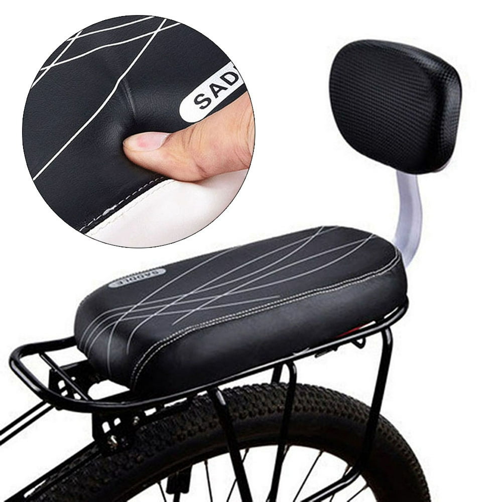 Bicycle Rear Seat Cycling Mtb Bike Pu Leather Soft Cushion Rear Rack
