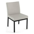 thumbnail image 1 of Amisco Perry Dining Chair (Set of 2) - Light Grey Polyester / Black Metal, 1 of 9
