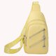 thumbnail image 1 of Bolso de pecho para mujer, bolso cruzado de moda de cuero PU, riñonera, riñonera (amarillo), 1 of 5