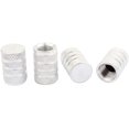thumbnail image 3 of Valve Stem Caps Bullet for Jeep Pickup SUV Tires, Silver, 3 of 4