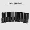 thumbnail image 4 of 12Inch Drive Hex Impact Socket Set 10-Piece Deep Socket Metric Sizes 8-19mm CR-V Material with Storage Box, 4 of 7