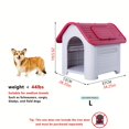 thumbnail image 1 of 1pc Outdoor Large Four Seasons Universal Dog House, Winter Warm Dog House, For, 1 of 5