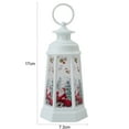 thumbnail image 6 of Naierhg Christmas Santa Lantern Wind Light Retro Style Battery Powered Decorative Lantern Hanging LED Candle Light Xmas Santa Claus Antique Gold, 6 of 8