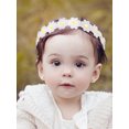 thumbnail image 2 of 1 diadema de margaritas para bebé, diadema elástica de flores elegante, banda para el cabello para niñas de primavera, accesorios para el cabello para bebés, diademas, 2 of 5