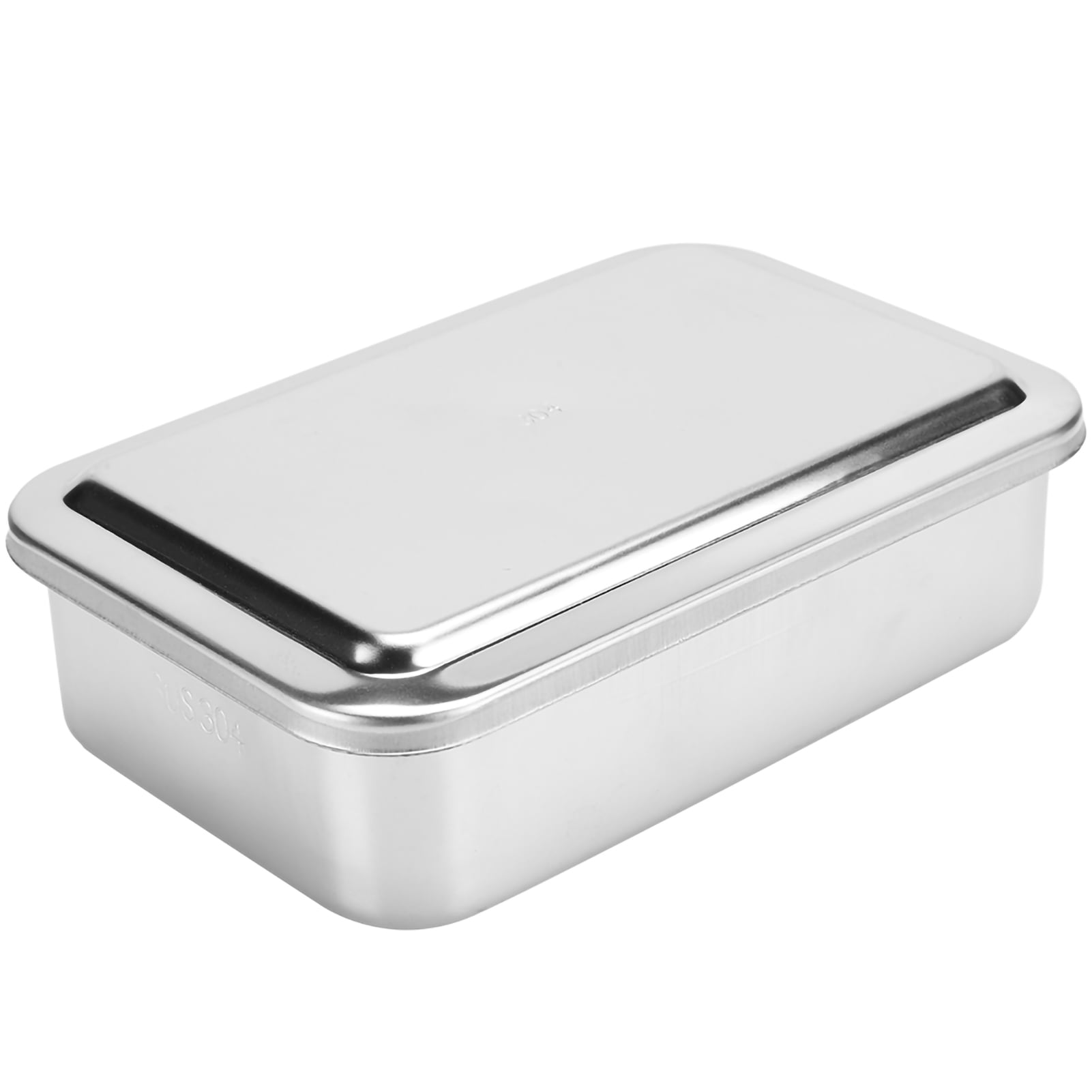 Box, Stainless Steel Storage Box, Rolling Edge Design Storing Medicine