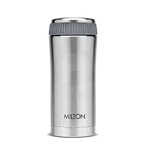 Milton Optima 350 Thermosteel Hot and Cold Flask, 350 ml, Silver