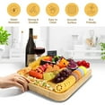 thumbnail image 5 of Bamboo Cheese Board Set, Large Charcuterie Board Set, 5 of 7