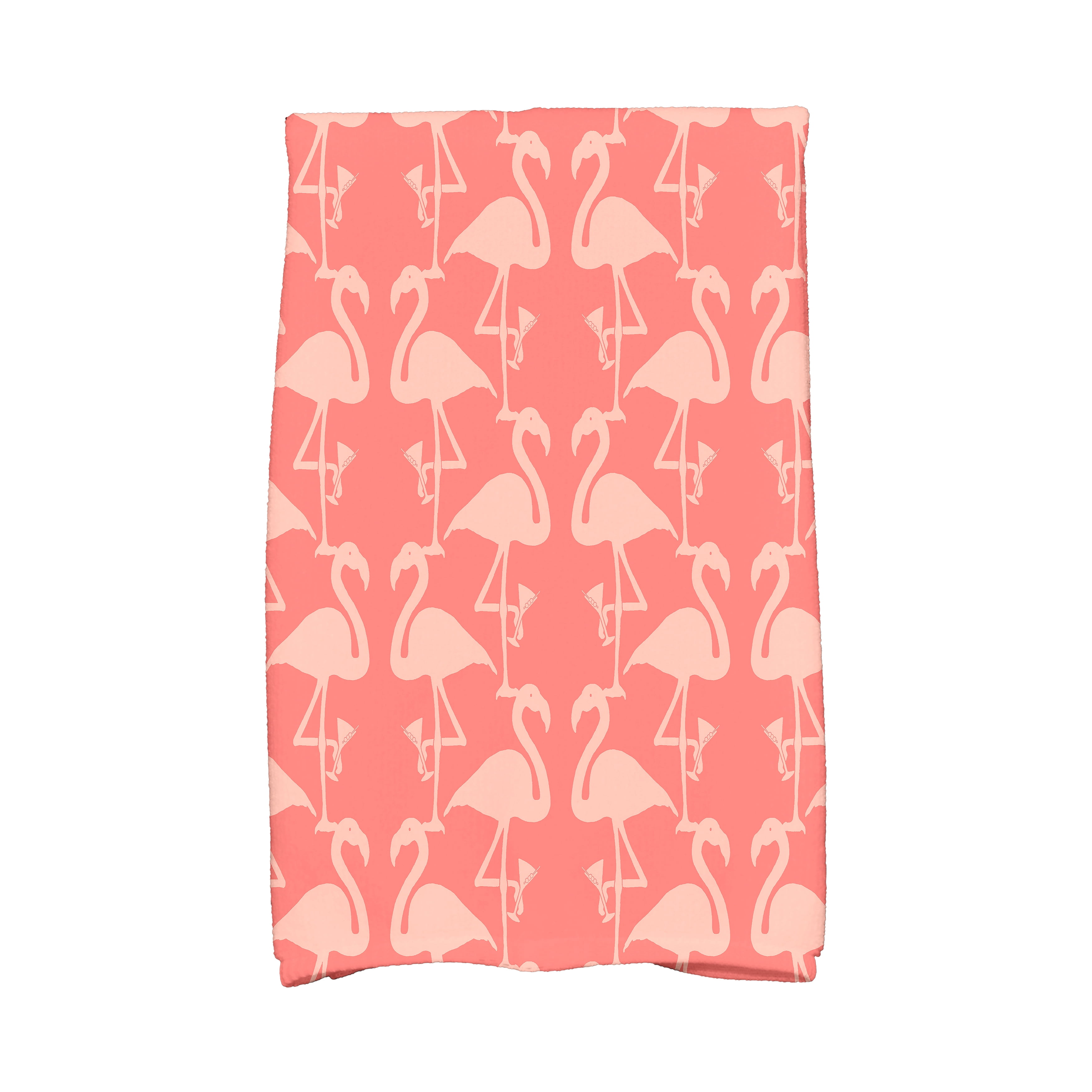 Kitchen TOWEL Pink Flamingos Green Palm Leaves 15"x25" NEW 