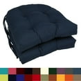 thumbnail image 2 of Blazing Needles 16-inch Solid Twill Square Tufted Chair Cushions (Set of 6)  916X16SQ-T-6CH-TW-TF, 2 of 5