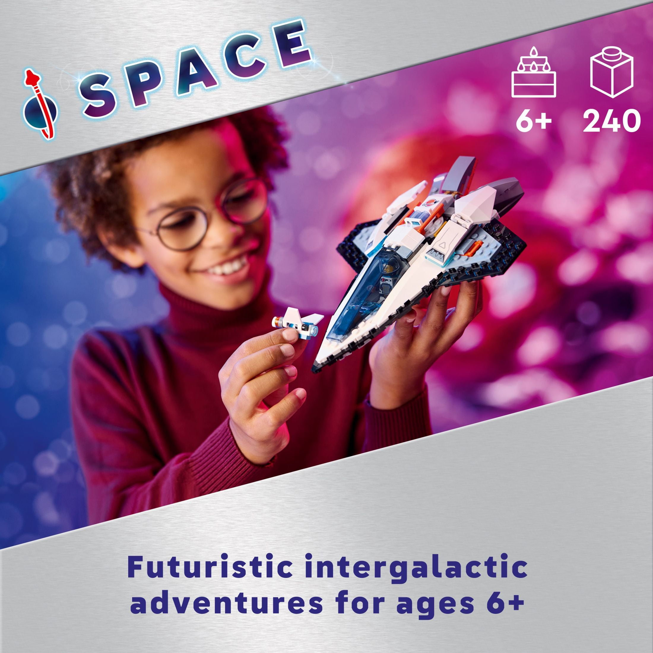LEGO City Interstellar Spaceship Toy for Kids, Creative Play