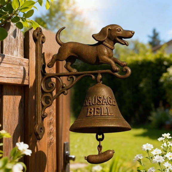 GeBuSn Sausage Doorbell Hanging Ornament Whimsical Welcome For Home Garden Patio And Front Door