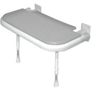 ARC DS4570-GR Deluxe Extra Wide Seat without Back and Arms, Grey