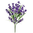 thumbnail image 4 of Mainstays 19 inch Indoor Artificial Polyester Wildflower Bush in Purple Color, 4 of 9