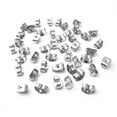 thumbnail image 2 of WHAMVOX 500 Pcs Earring Making Supplies Base for Earrings 0.60X0.40X0.10CM Silver, 2 of 8