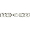 thumbnail image 3 of White Sterling Silver chain Curb Men's 24 in 13 mm, 3 of 5