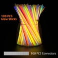 thumbnail image 4 of Party Glow Stick Set, Neon Glow Sticks, Color Mix Glow Stick Luces con conectores para Halloween, Fiesta, Festival, Navidad, Cumpleaños Kuyhfg Sin marca, 4 of 4