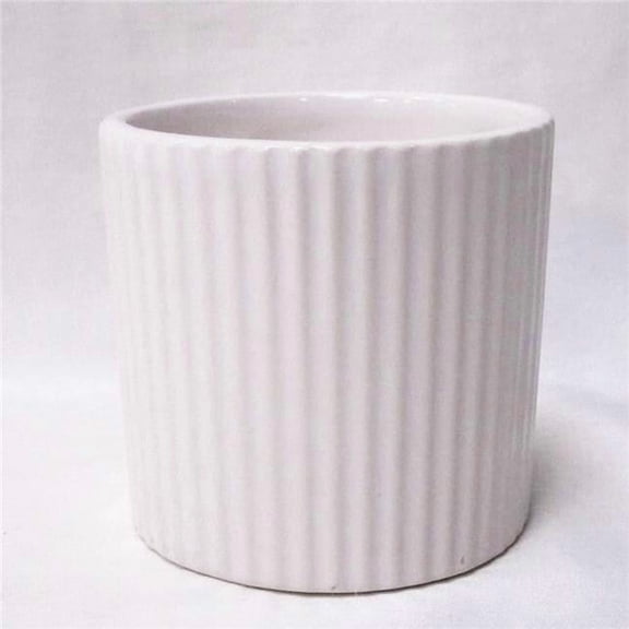 MDR Trading Inc. AI-CE85-298_Q01 White Ribbed Planter