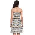 thumbnail image 3 of Dailycode Summer Dresses for Women Strapless Casual Beach Cover Ups Animal Face and Leaf Tube Top Sundress, 3 of 8