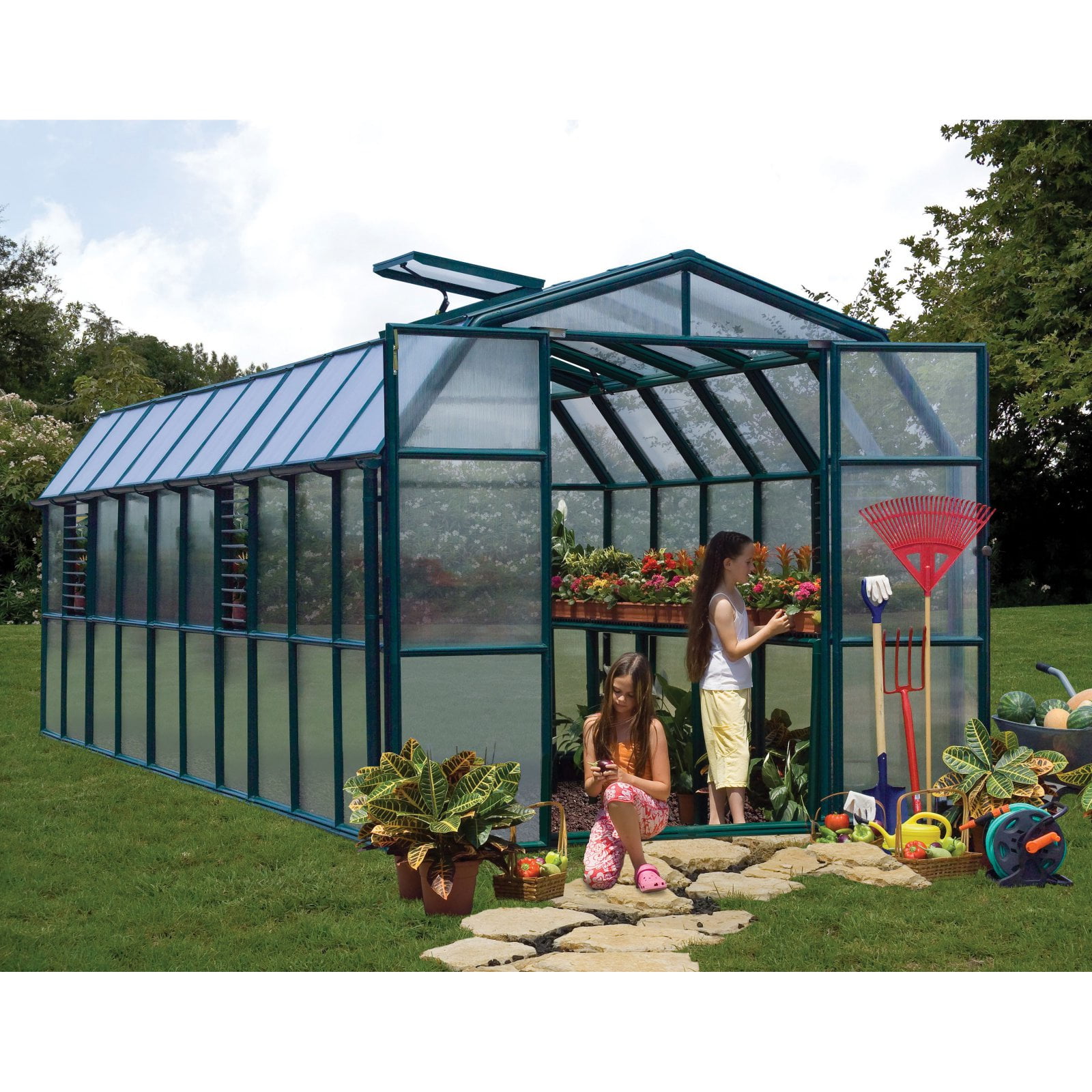 Palram Grand Gardener Greenhouse 8' x 20' by Palram