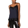 thumbnail image 1 of I.N.C Womens Lace Cami Tank Top, Blue, X-Small, 1 of 1