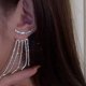 thumbnail image 3 of Pendientes de lujo con flecos para mujer, aretes colgantes de circonita con diamantes de imitación, joyería brillante para fiesta y boda, regalos, 2023, 3 of 4