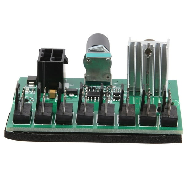 Caja de la Computadora Controlador Velocidad del Ventilador Minero 12V Concentrador de Ventilador 8 Canales PWM Controlador Ventilador Violento Alta Potencia Gobernador Regulador