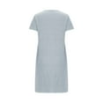 thumbnail image 5 of Taqqpue Women's Nightgowns Short Sleeve Crewneck Sleepshirts Sleepwear Casual Heart Print Pajama Dress Valentines Gifts, 5 of 6