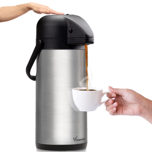Jarra de café Vondior de acero inoxidable con aislamiento de 2,5 litros, 85 oz