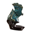 thumbnail image 3 of Estatua de rostro humano besándose, colección de figuras de personajes abstractos, adorno de escritorio, soporte de incienso, escultura artística, 3 of 9