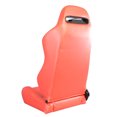 thumbnail image 3 of Ikon Motorsports Compatible with Lexus Red PVC Leather Pair Of Racing Seats(Left And Right), 3 of 6